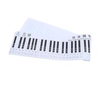 ifundom Adhesivo para Teclado de Piano Rojo de Pvc Diseño de Proporción Clave 1:1 para Práctica de Dedos y Enseñanza en Piano para Estudiantes