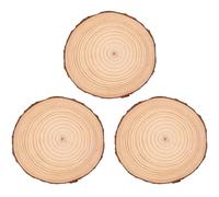 ifundom Adoquines de Jardín de Madera, Juego de 3 Piedras para Pavimento Exterior, 18-20 CM Diámetro, Ideales para Césped y Áreas al Aire Libre