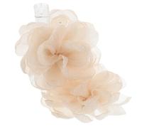 ifundom Adornos de Flores para Zapatos de Mujer Clips Decorativos de Tul Color Beige Par de Accesorios para Tacones y Zapatillas Ideales para Bodas y Eventos Obsequios