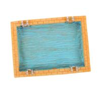 ifundom Adornos para Piscinas en Miniatura Accesorios de casa de muñecas Piscina de casa de muñecas Accesorios para Jardines de Hadas Sky-Blue