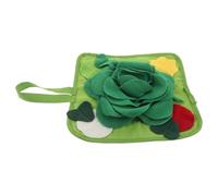 ifundom Alfombrilla Sensorial para Mascotas Verde Tapete Interactivo de Olfateo para Conejos Hámsters Cobayas y Animales Pequeños Diseño Duradero y Fomenta Alimentación Lenta Saludable