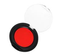 ifundom Almohadilla de Tinta Portátil Redonda para Sellos Financieros, Núcleo de Pvc Tinta a Base de Aceite Roja, Mini Tamaño para Suministros de Oficina y Estampado de Documentos