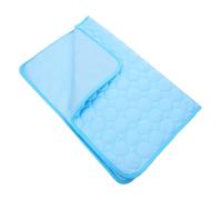 ifundom Almohadilla Refrescante para Perros Autoenfriamiento Esterilla de Verano Cómoda Colchoneta Antideslizante Fácil de Limpiar Azul