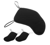 ifundom Almohadillas para Mentón de Violín 4/4 y 3/4 de Algodón Negro, 3 Piezas para Práctica Cómoda y Duradera