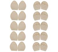 ifundom Almohadillas para Zapatos Cojín del Antepié Esponja Ajustable 10 Pares Unisex Piel Uso Diario Ajuste Talla Puntas Redondas y Puntiagudas