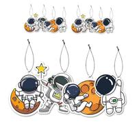 ifundom Ambientadores para Coche 12 Colgantes de Astronautas de Papel Ligeros y Aroma Refrescante, Accesorios para Espejos Retrovisores Ideales para Descanso y Garaje