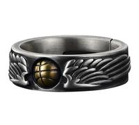 ifundom Anillo para Hombre Dije de Baloncesto Metálico Diseño Deportivo Creativo Anillo Sencillo de Metal Joyería de Moda para Adolescentes y Uso Casual Fiestas