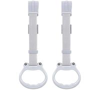 ifundom Anillos de Tracción para Corralito de Ñiño Asas Extraíbles, Plástico Resistente, Color Gris Claro, Soporte Ergonómico para Ejercicios de Marcha y Juegos Infantiles, 2 Unidades