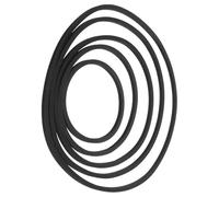 ifundom Anillos Flotantes de Eva para Vegetación y Alimentación de Peces en Acuario, 5 Piezas Negras, Diseño Circular para Tanque y Uso Versátil