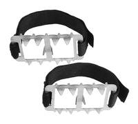 ifundom Antideslizantes Crampones para Calzado de Montaña Dientes Cubiertas para Zapatos con Clavos Resistentes Accesorios para Senderismo Escalada y Caminatas Nieve y Hielo Unisex