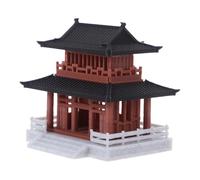 ifundom Asiático Edificio Jardín Miniatura Paisaje Decoración Arquitectura De Pez Escultura Miniatura Casa De Muñecas Adorno Figurita Pabellón Mesa