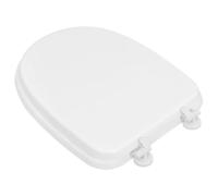 ifundom Asiento de Inodoro Acolchado de Espuma Blanco con Diseño Grueso y Fácil de Limpiar para Baños y Vehículos Recreativos, Funda Cómoda y Duradera para Reemplazo