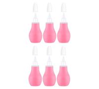 ifundom Aspirador para Bebés 6 Unidades de Silicona Suave y Flexible Manual para Eliminar Mocos Fácil de Limpiar Adecuado para Recién Nacidos y Cuidado Diario