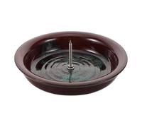 ifundom Bandeja de Cerámica para Varillas de Moxa 11,5 Cm Base Fija Resistente al Calor Cenicero Integrado Soporte Versátil para Moxibustión y Terapia de Hierbas Tradicionales