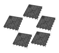 ifundom Bandeja Filtrante Inferior para Pecera 5 Piezas, Divisor de Acuario de Plástico Negro, Placa Separadora para Filtro Inferior, Accesorio para Tanque de Peces y Cría