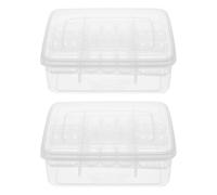ifundom Bandeja Incubadora de Huevos para Reptiles 16 Compartimentos, Plástico Transparente Duradero, Caja de Cría Profesional para Tortugas, Lagartos y Anfibios, Suministros para