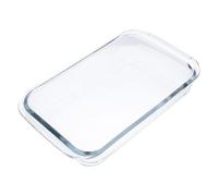 ifundom Bandeja para Hornear y Apta para Microondas de Templado Rectangular Resistente al Calor, Fácil de Limpiar y Lavavajillas