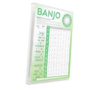 ifundom Banjo Chord Chart Para Principiantes De Digitación y Material Resistente Aprendizaje Completo Del Banjo