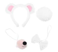 ifundom Bears Ears Diadema accesorio de cosplay Accesorios para disfraces de carnaval cosplay de animales adornos para el cabello White