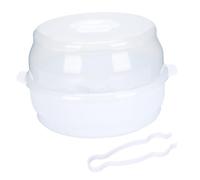 ifundom Biberón para Microondas Caja Esterilizadora de Abs Gran Capacidad Portátil para Almacenar Biberones y Vajilla de Ñiño, Contenedor Seguro para Uso Doméstico Aire Libre