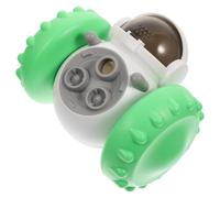 ifundom Bola de Comida temblorosa comedero para Mascotas Lento Largo Interactivo Perros Suave Juguetes de enriquecimiento para Cachorros Coche de Juguete para Mascotas AbS Light Green