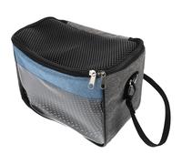 ifundom Bolsa de Transporte para Mascotas Pequeñas Azul Gris Tamaño S Transportín Portátil para Hámster Erizo Chinchilla y Ardilla Adecuado para Salir al Aire Libre y Viajes