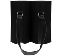 ifundom Bolsa de Vino de Fieltro para 2 Botellas, Color Negro, Portátil con Asa Resistente, Bolsa para Guardar y Transportar Vino Tinto, Adecuado para Obsequio y Almacenamiento Doméstico
