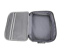 ifundom Bolsa Multifuncional para Tarjetas y Documentos con Cerradura de Código y Doble Cremallera, Gran Capacidad, Tejido Catiónico Gris, Adecuado para Viaje de Negocios y Almacenamiento