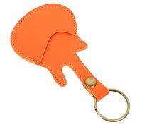 ifundom Bolsa Organizador De Púas De Guitarra Funda De PU para Plectros y Accesorios Musicales Soporte Portátil con Cadena