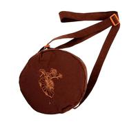 ifundom Bolsa para Cuenco de Canto de Algodón Color Café, Estuche Seguro y Multifuncional para Almacenamiento y Viaje de Cuencos de Canto