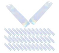 ifundom Bolsas Resellables Holográficas de Aluminio 150 Piezas 5.5x22 Cm con Cierre Hermético para Joyería, Embalaje de Bolígrafos y Suministros para Pequeñas Empresas, Bolsas