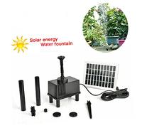 ifundom Bomba de agua Solar Bomba de fuente con energía solar para estanque. sumergibles para de agua bomba con energía solar para de agua Bomba de Negro