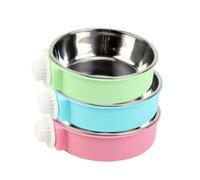 ifundom Bowl de Acero Inoxidable para Perros Colgante con Cuenco Extraíble y Diseño Antideslizante para Comederos y Bebederos