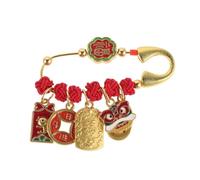 ifundom Broche Chino de Amuleto con Nudo Rojo Artesanal, Imperdible Suerte para Mujer Embarazada y Ñiño, Broche de Protección y Bendición Tradicional para Ropa y Regalos de Maternidad