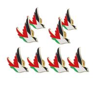 ifundom Broche de Aleación de Zinc para Mujer, Conjunto de 8 Pines Insignia Palestina, Ligero y Duradero, Adorno para Ropa, Bufandas y Bolsos, Accesorio Cultural para Uso Diario