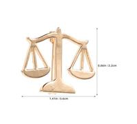ifundom Broche de Aleación para Solapa de Abogado 3 Piezas Color Dorado Diseño Balanza de Justicia Accesorio para Camisa y Traje Formal Adecuado para Profesionales del Derecho