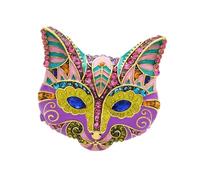 ifundom Broche de Esmalte Diseño de Cabeza de Búho Pin de Animal Esmaltado Multicolor Accesorio de Moda para Mujer Adecuado para Ropa Bufandas y Bolsos Decoración Versátil para