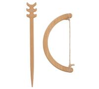 ifundom Broche de Madera Diseño Creativo de Flecha, Pin de Solapa Rústico Vintage, Accesorio Artesanal para Ropa, Sombreros y Bolsos, Decoración Única y Obsequio Especial para Mujer