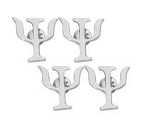 ifundom Broche de Psicología Vintage de Aleación Plateada Set de 4 Piezas Broches para Ropa y Chaquetas Unisex Accesorios Llamativos para Trajes Camisas Mochilas y Eventos Formales