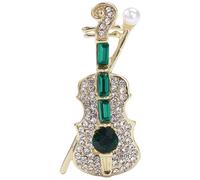 ifundom Broche de Violín Elegante para Mujer, Pin para Sombreros y Ropa de Aleación, Accesorio Sofisticado Adecuado Ocasión No Formal