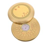 ifundom Brújula de Bolsillo de Cobre Multifuncional para Senderismo y Camping Brújula y Feng Shui Portátil Herramienta Resistente para y Viajeros Hombres Pequeño