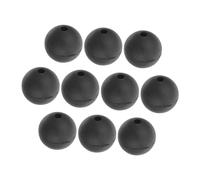 ifundom Cabezas De Mazos Para Instrumentos De Percusión De Goma, Juego De 10 Unidades Negras Mango De Madera, Para Tambor De Lengüeta y Xilófono, Accesorio Musical Adecuado Para Principiantes y Niños