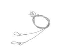 ifundom Cables de Seguridad para Luces de Escenario, 4 Unidades, Acero Inoxidable Grueso, Carga Máxima 20 Kg, Accesorios de Iluminación de Alta Resistencia para Conciertos,