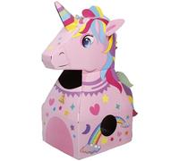 ifundom Caja de Cartón 3D para Vestir y Armar Juguete DIY para Forma de Unicornio Portátil Seguro y Ligero para Juegos de Rol y Manualidades Infantiles