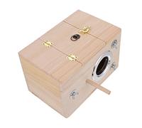 ifundom Caja De Cría para Aves Nido De Madera Natural para Periquitos Caja De Apareamiento para Pájaros Suministros para Ave para Outdoor