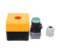 ifundom Caja de Interruptor de Botón Industrial de Plástico Amarillo Protección contra Polvo y Control sin Esfuerzo para Acciones de Emergencia