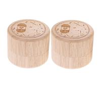 ifundom Caja de Recuerdo para de Contenedor de Madera para de 2 Piezas para Niñas Adultos Estuche Conmemorativo para Bebés