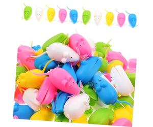 ifundom Caja para Dientes de Leche y Contenedor Infantil, Colorido Ratoncito Pérez, Plástico Seguro, 100 Unidades, Organizador para Guardar Primeros Dientes, Adecuado Estilo Aleatorio