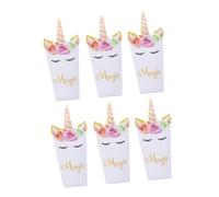 ifundom Cajas Uds. cajas palomitas unicornio cartones dulces fiesta Palomitas maiz caja palomitas maíz merienda caja niño
