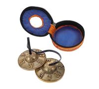 ifundom Campana De Meditación De Cobre Pequeña Para Yoga, Platillos De Percusión Nepal De Tono Agudo Correa Para Prácticas Mindfulness y Terapia De Sonido